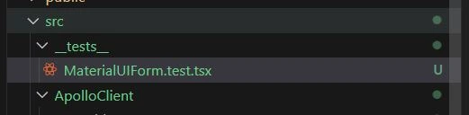 Creating Component Test File MaterialUIForm.test.tsx