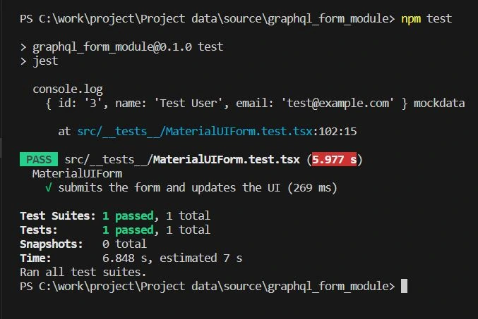 Executing Component Tests