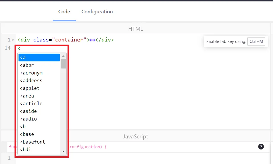 HTML editing shortcuts angle bracket access